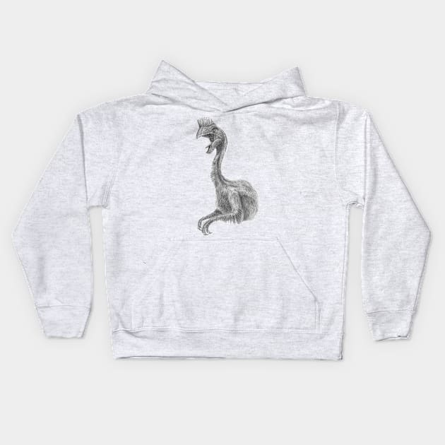 Oviraptor Kids Hoodie by TimeSkiff